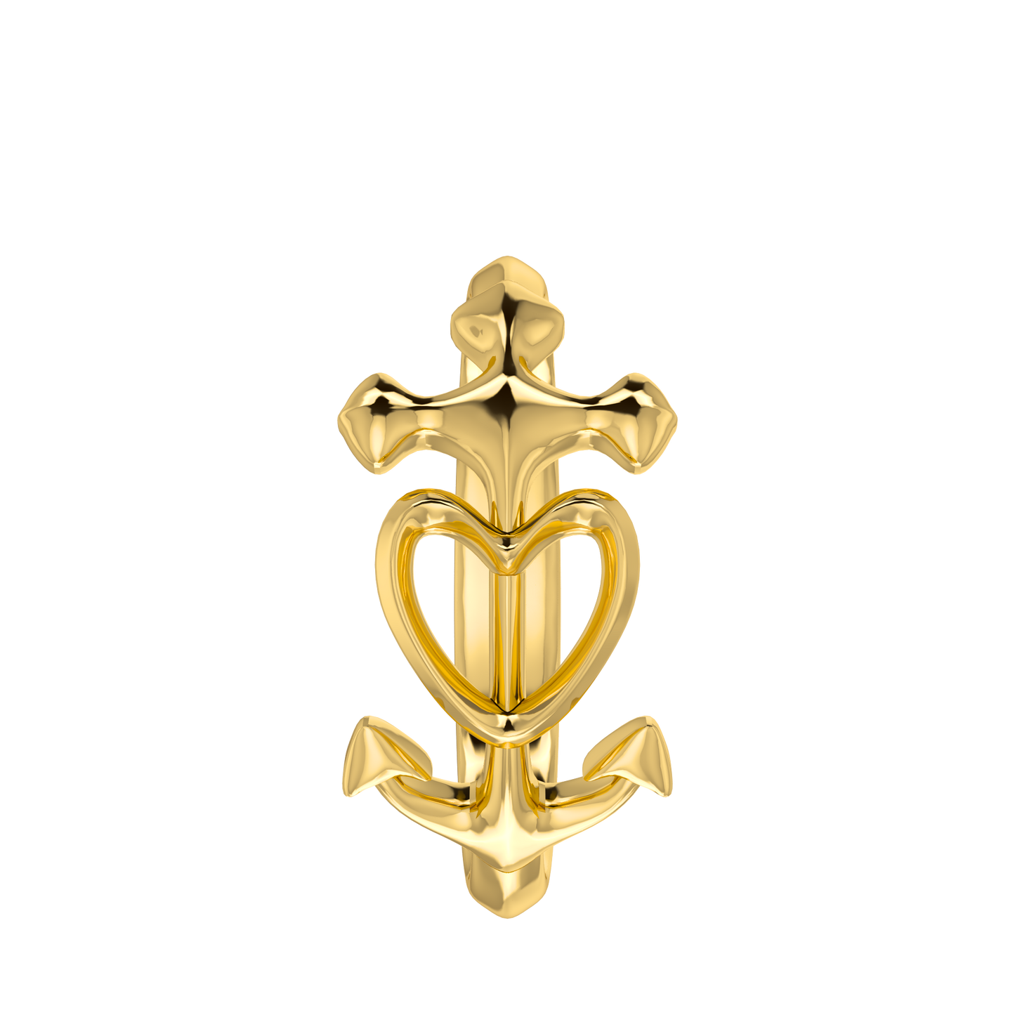 Heart Anchor Ring - ™ Joaillerie VCL
