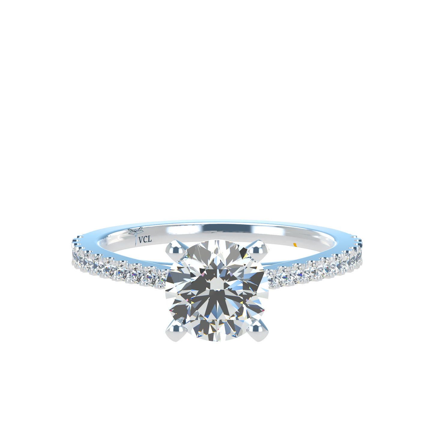 Charmaine Brilliant Cut Pavé 1.00-1.29cts - ™ Joaillerie VCL