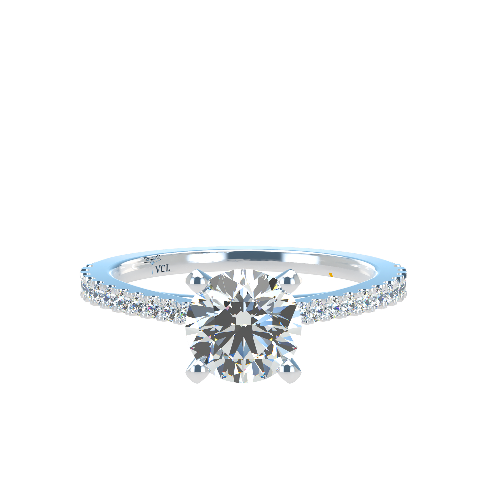 Charmaine Brilliant Cut Pavé 1.00-1.29cts - ™ Joaillerie VCL