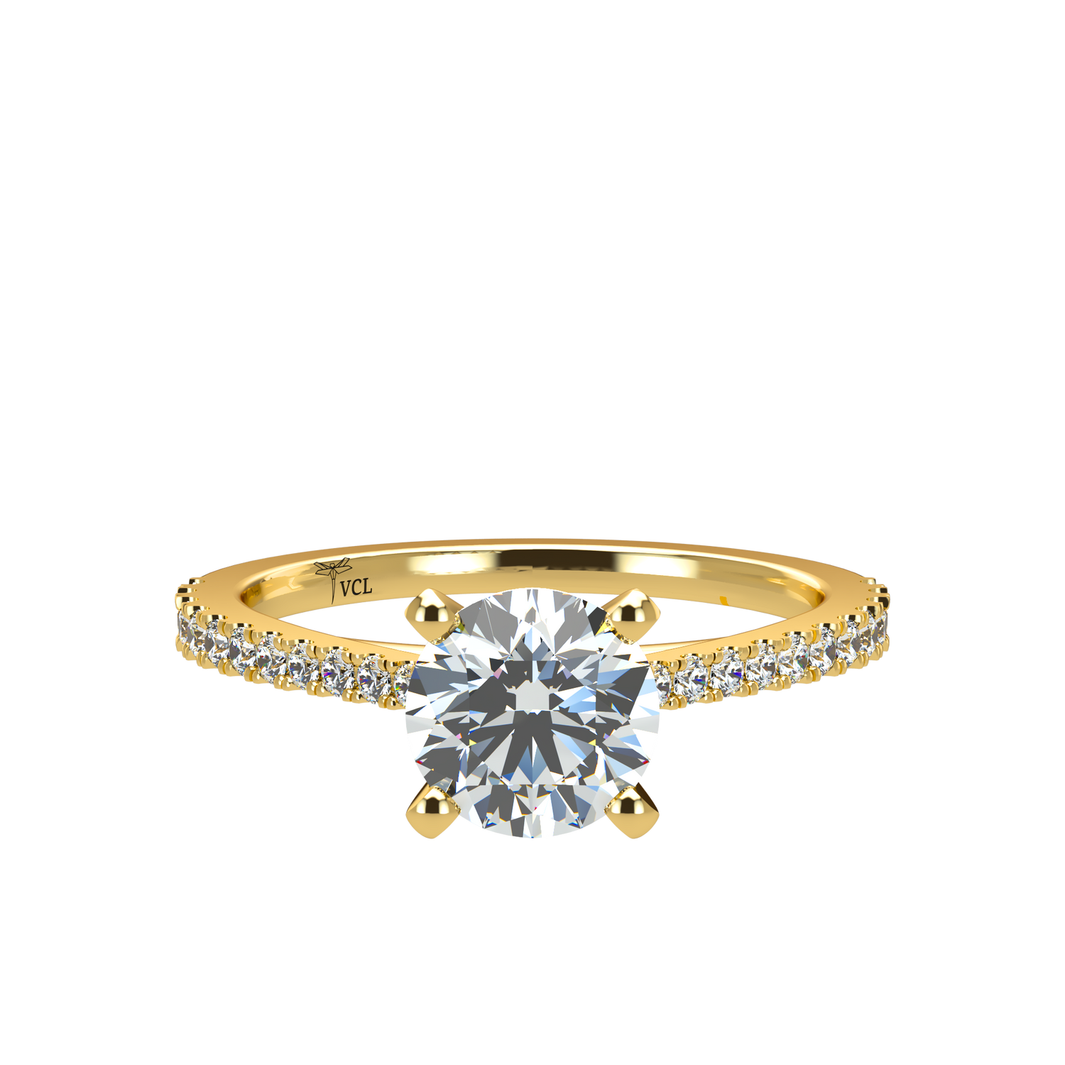 Charmaine Brilliant Cut Pavé 1.00-1.29cts - ™ Joaillerie VCL