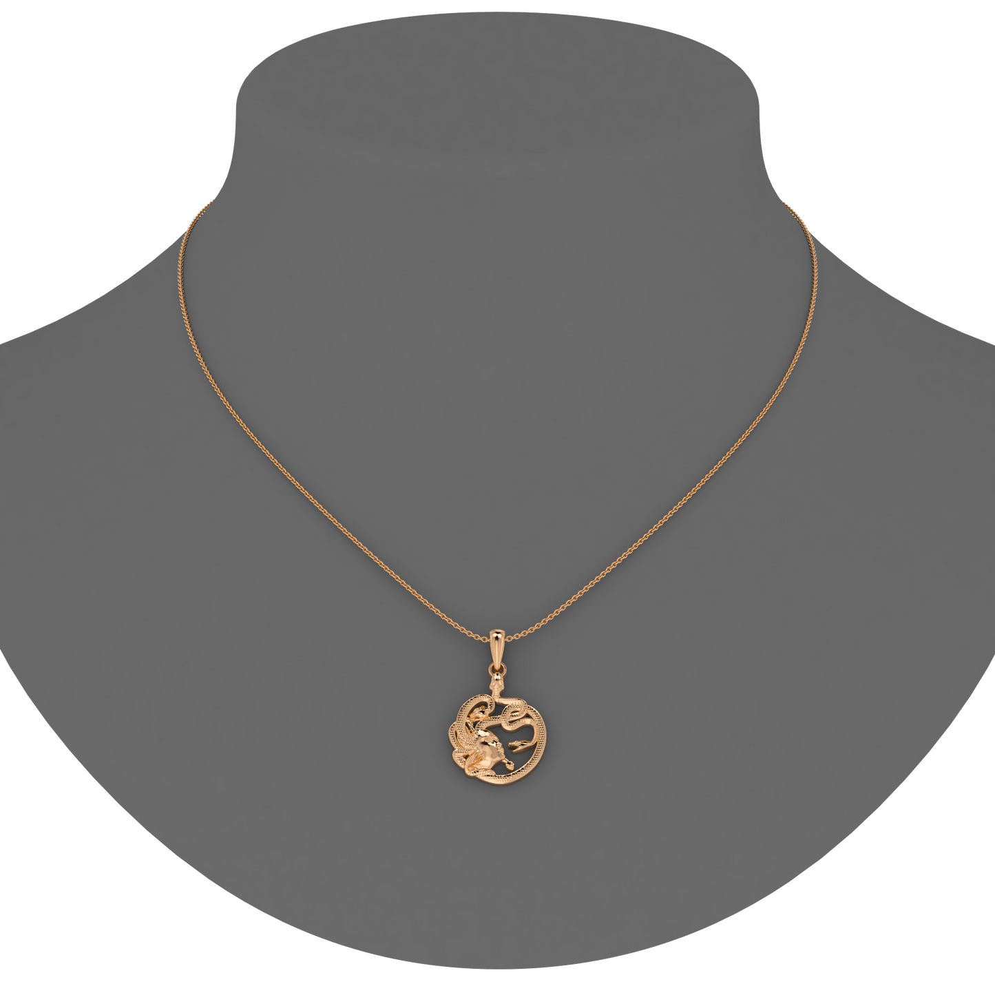 Medusa Pendant - 14kt 18kt gold - ™ Joaillerie VCL