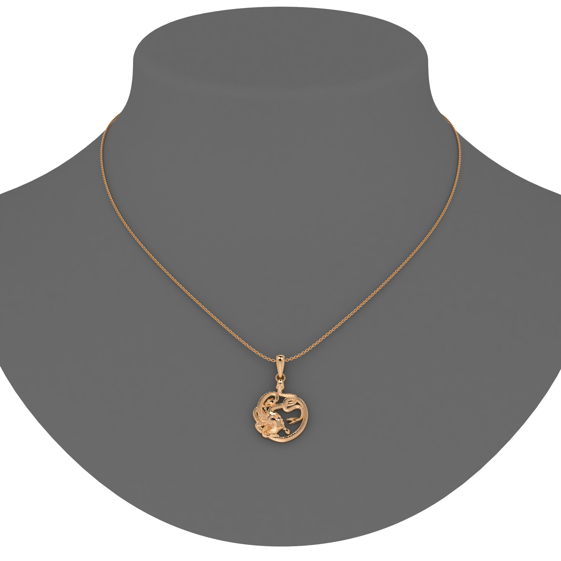 Medusa Pendant - 14kt 18kt gold - ™ Joaillerie VCL
