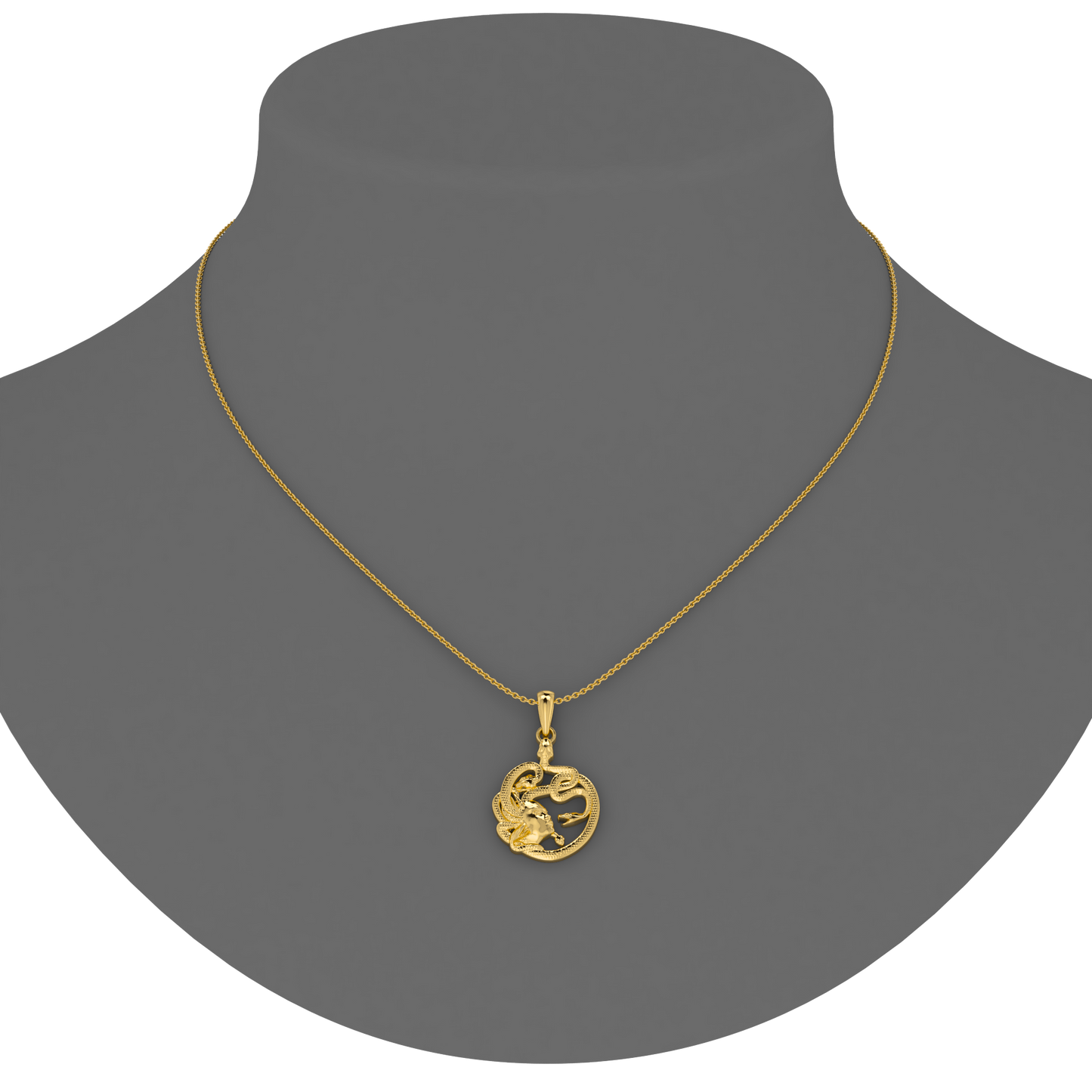Medusa Pendant - 14kt 18kt gold - ™ Joaillerie VCL