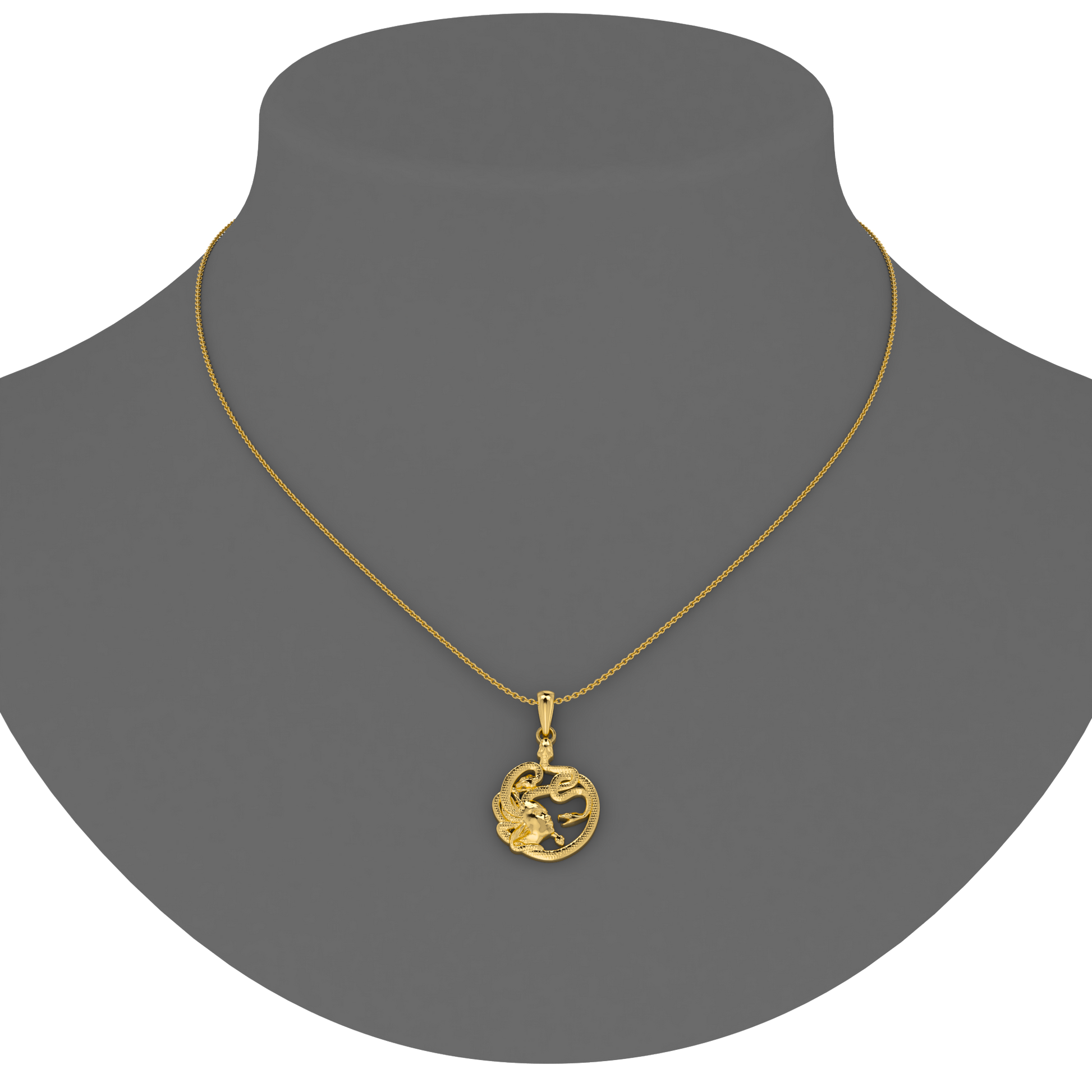 Medusa Pendant - 14kt 18kt gold - ™ Joaillerie VCL