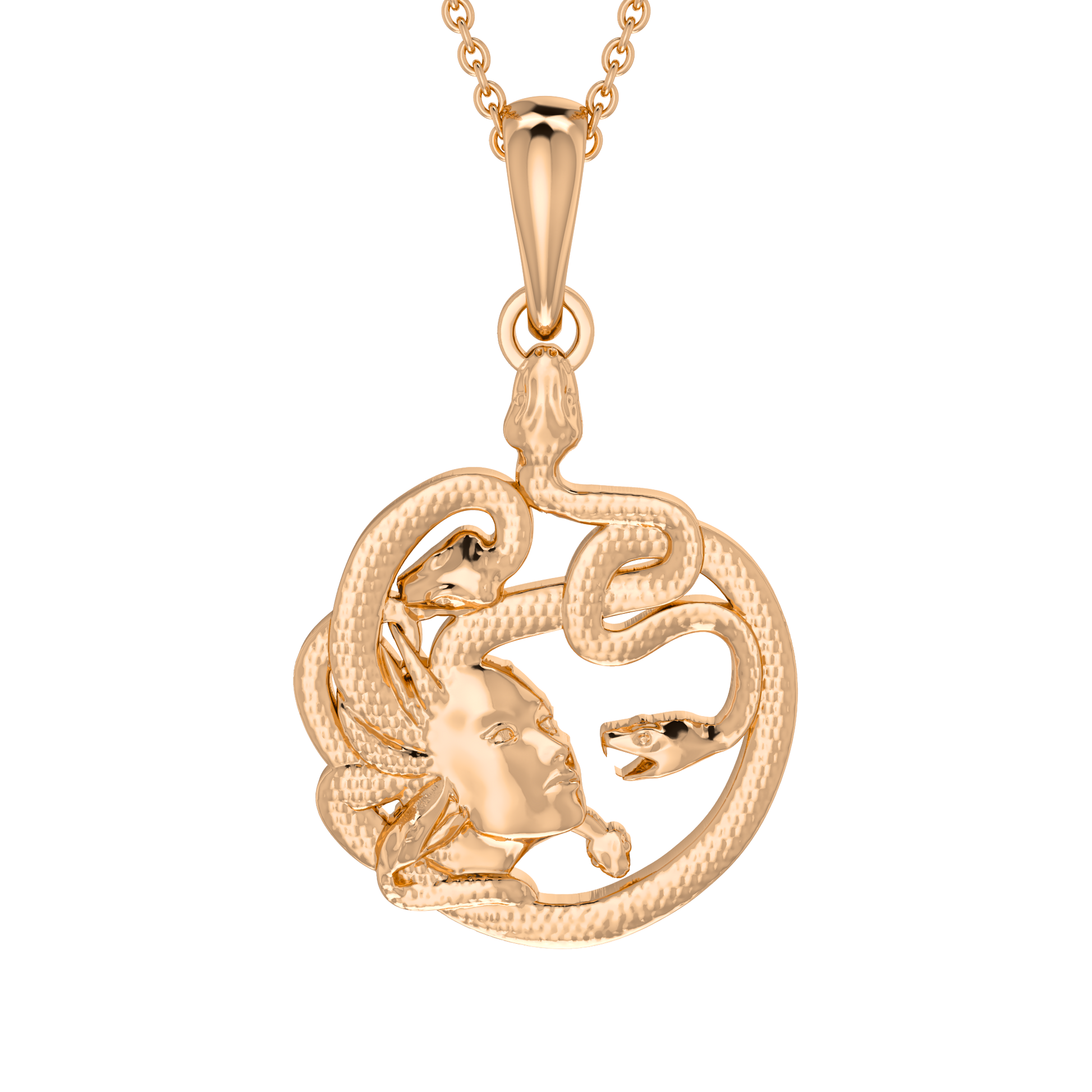 Medusa Pendant - 14kt 18kt gold - ™ Joaillerie VCL