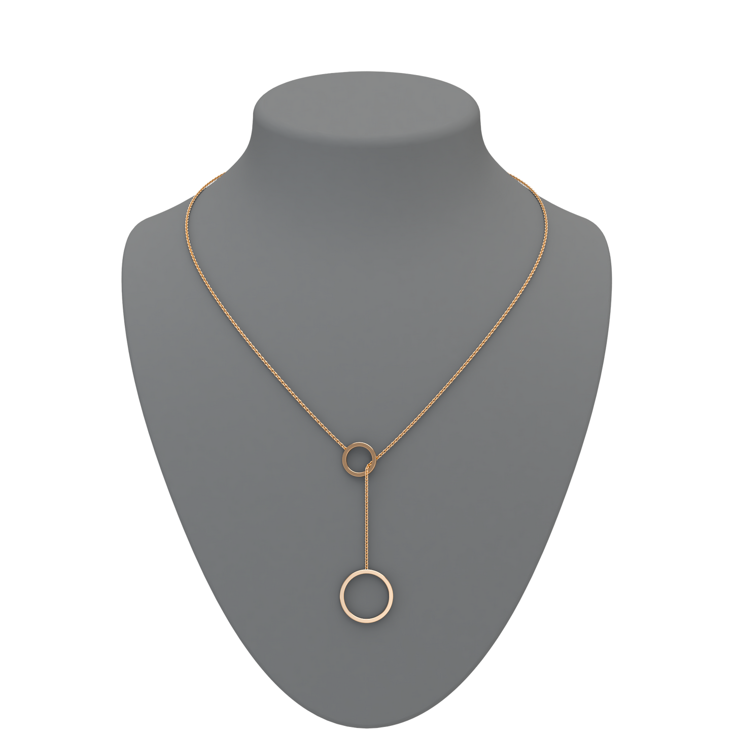 Circle Lariat Necklace - ™ Joaillerie VCL