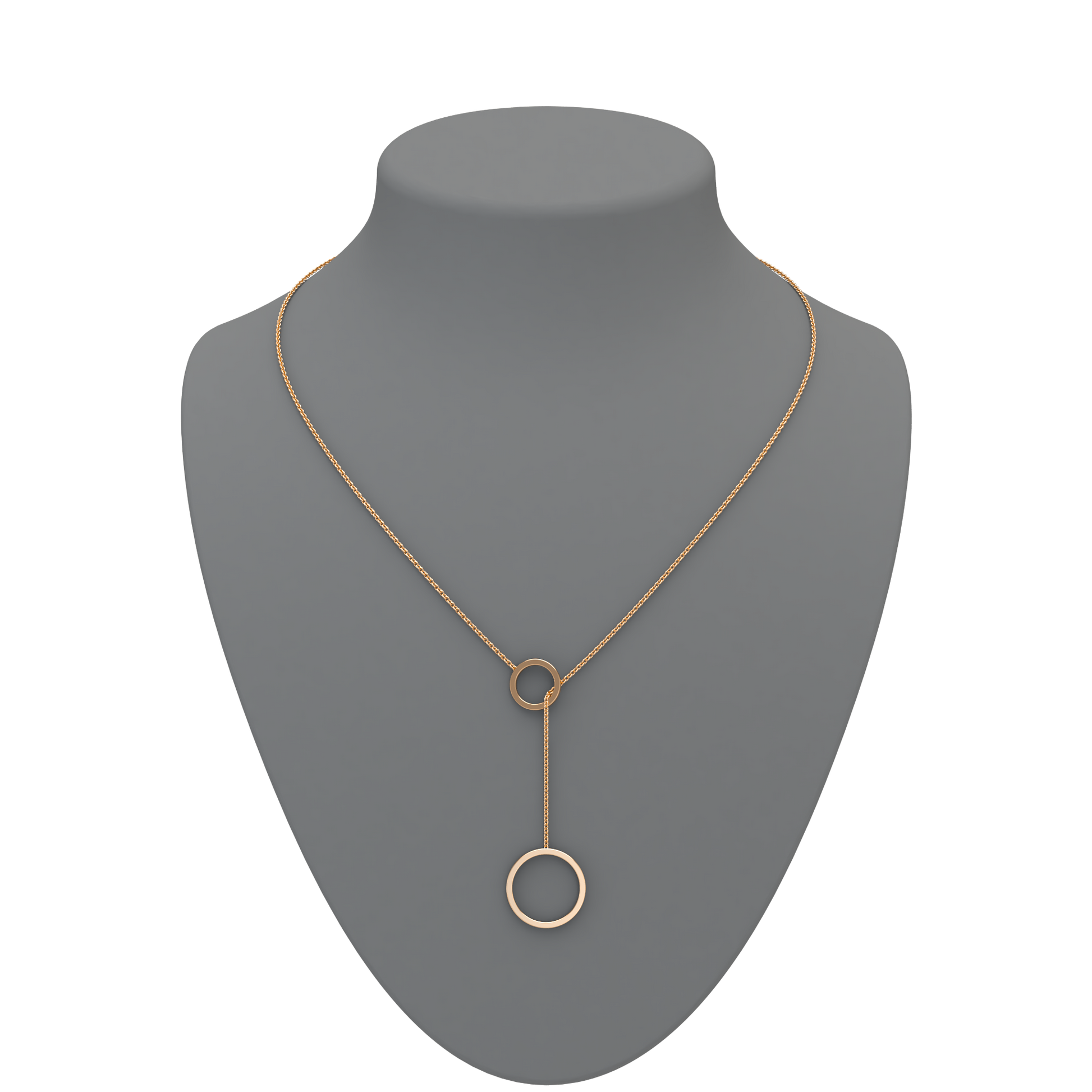 Circle Lariat Necklace - ™ Joaillerie VCL
