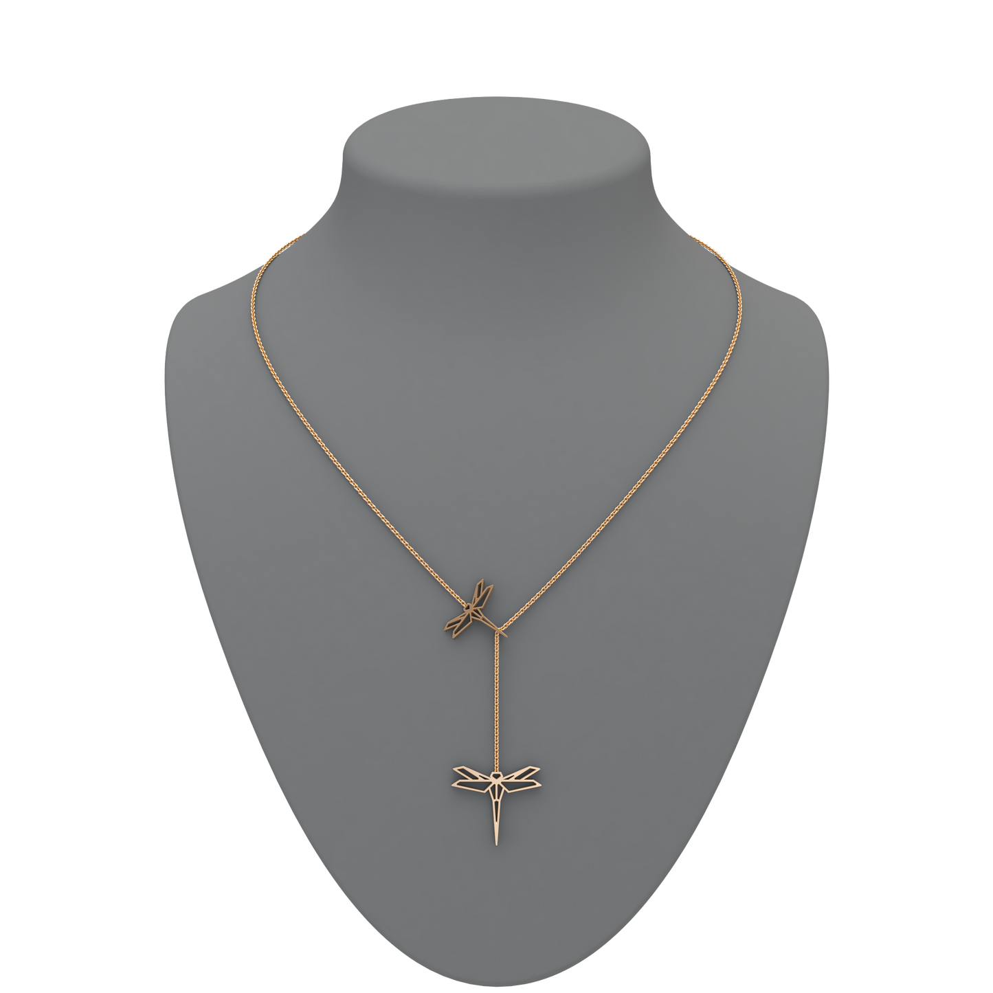 VCL Dragonfly Lariat Necklace - ™ Joaillerie VCL