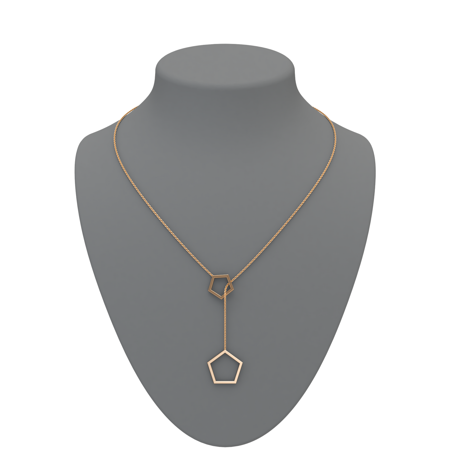 Pentagon Lariat Necklace - ™ Joaillerie VCL