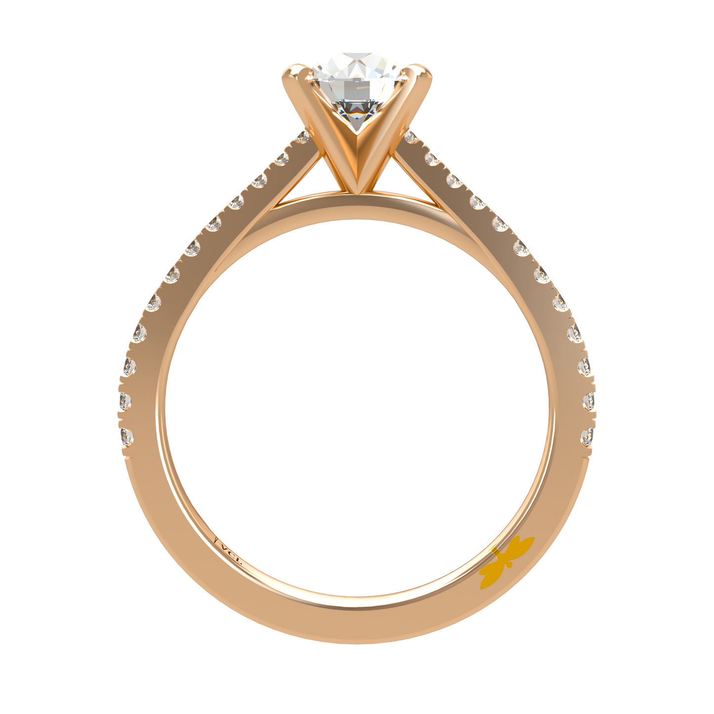 Charmaine Brilliant Cut Pavé 1.00-1.29cts - ™ Joaillerie VCL