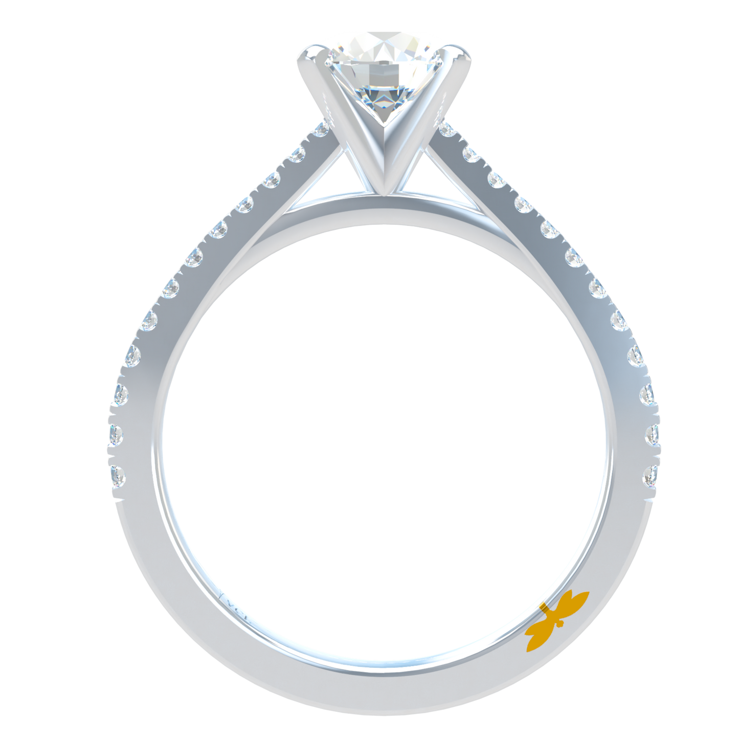 Charmaine Brilliant Cut Pavé 1.00-1.29cts - ™ Joaillerie VCL