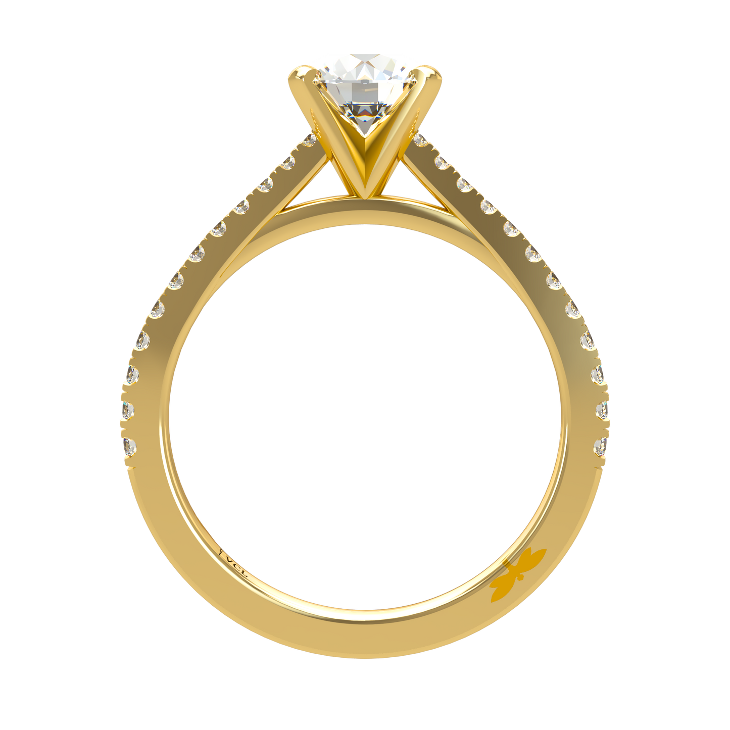 Charmaine Brilliant Cut Pavé 1.00-1.29cts - ™ Joaillerie VCL