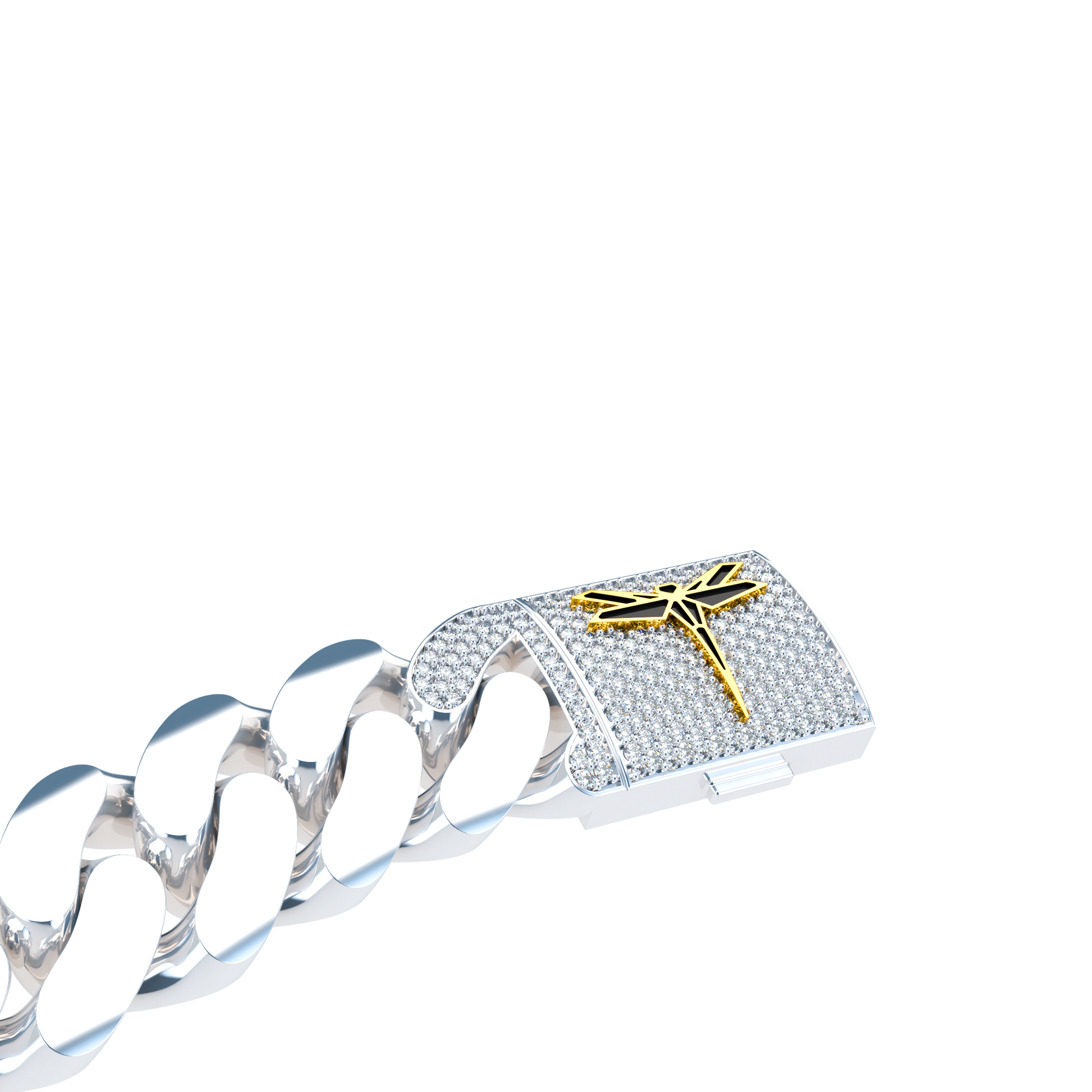 20mm Plain Cuban Link Platinum - ™ Joaillerie VCL