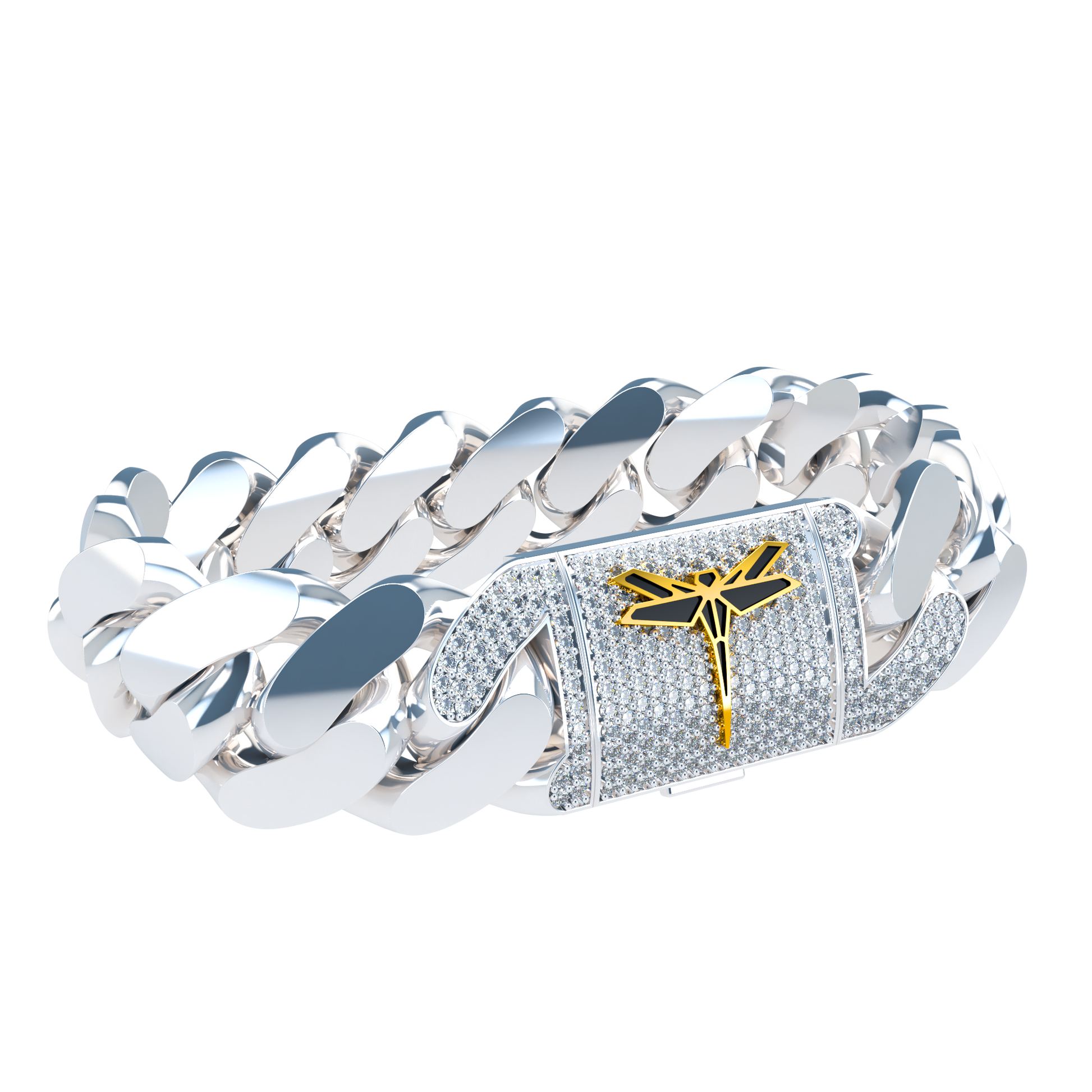 20mm Plain Cuban Link Platinum - ™ Joaillerie VCL