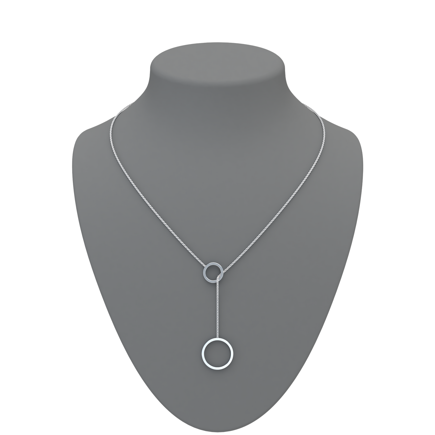 Circle Lariat Necklace - ™ Joaillerie VCL
