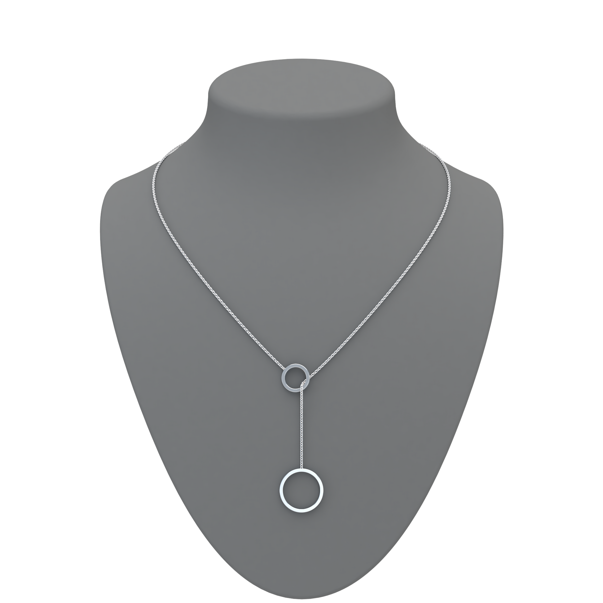 Circle Lariat Necklace - ™ Joaillerie VCL