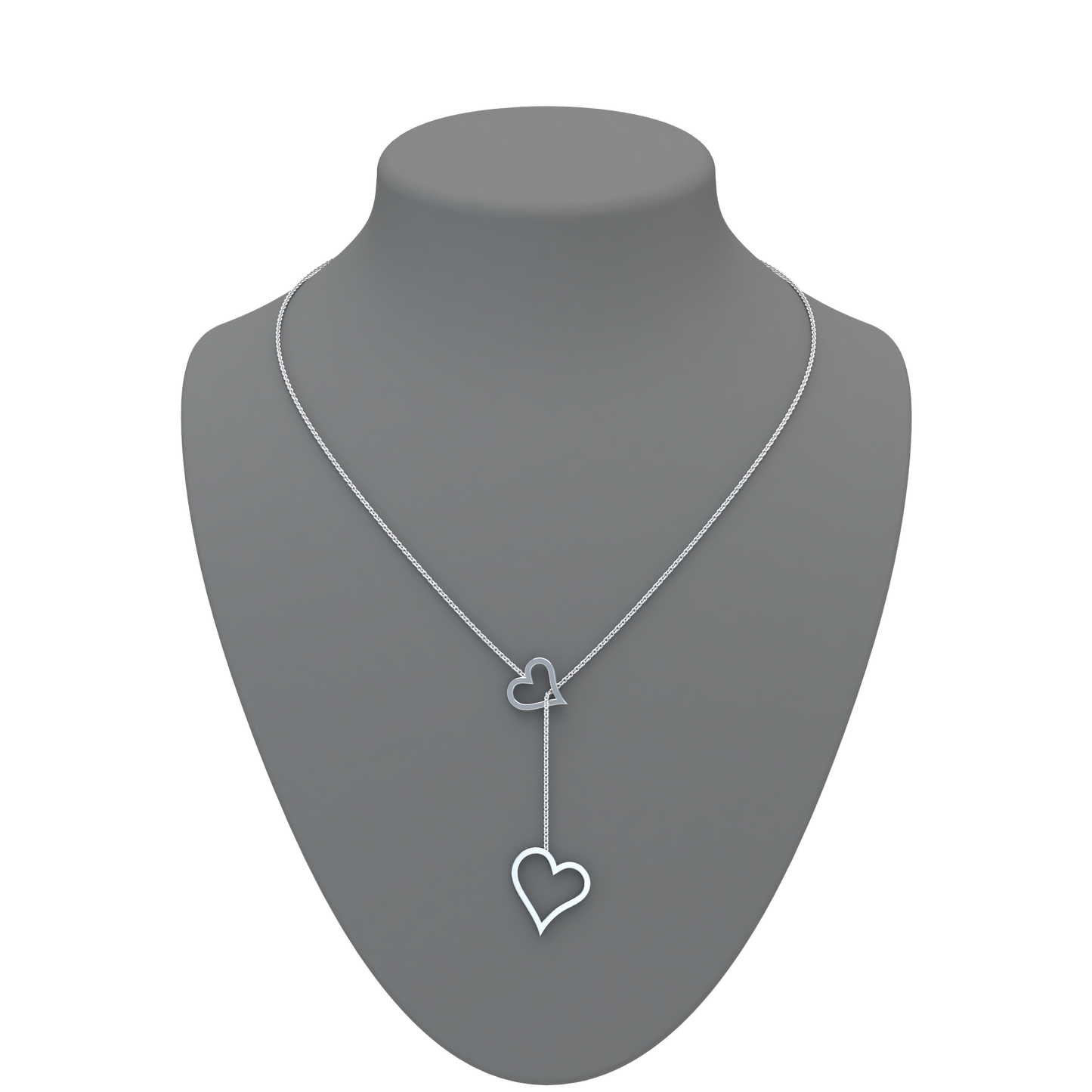 Heart Lariat Necklace - ™ Joaillerie VCL