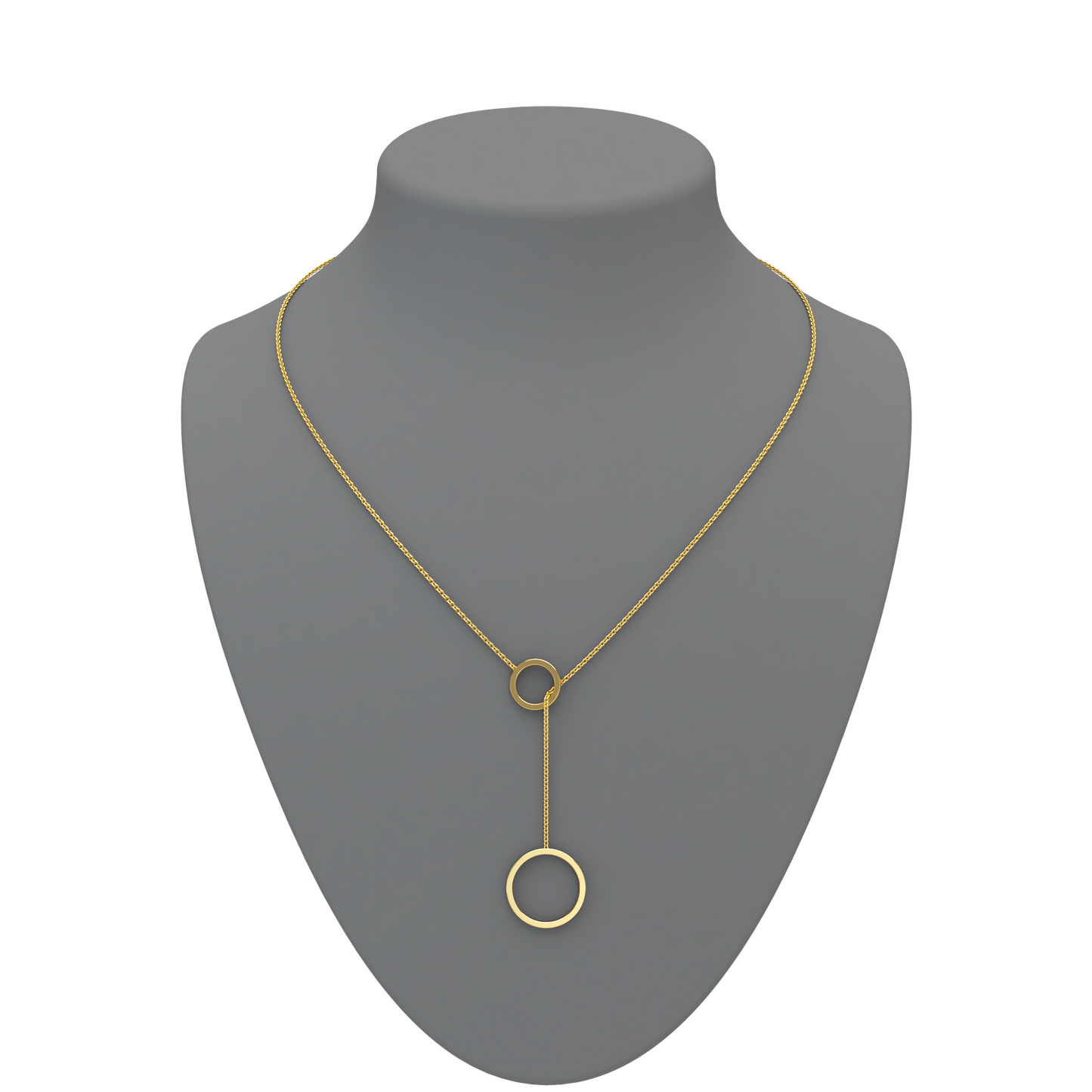 Circle Lariat Necklace - ™ Joaillerie VCL