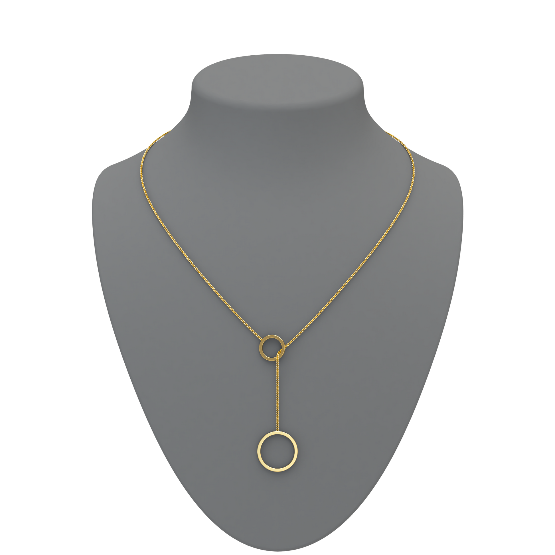 Circle Lariat Necklace - ™ Joaillerie VCL