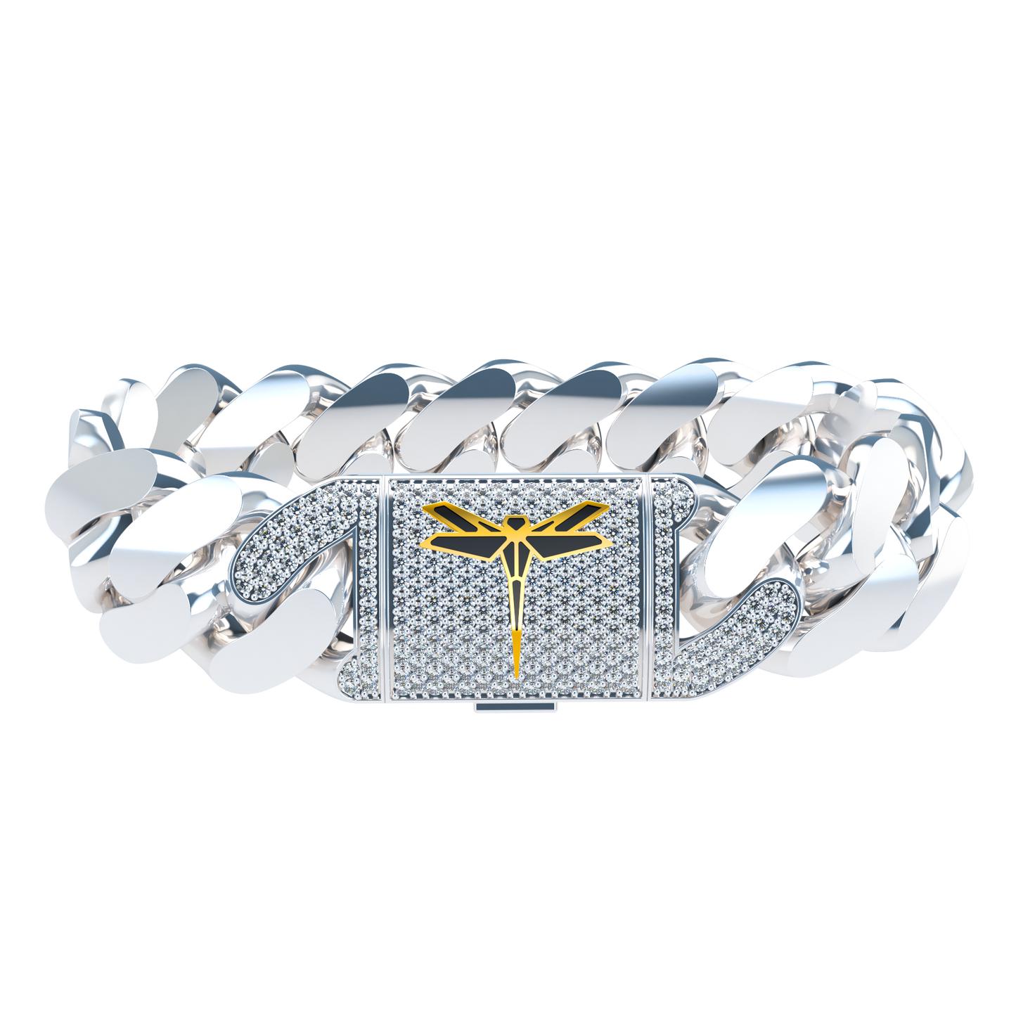 20mm Plain Cuban Link Platinum - ™ Joaillerie VCL
