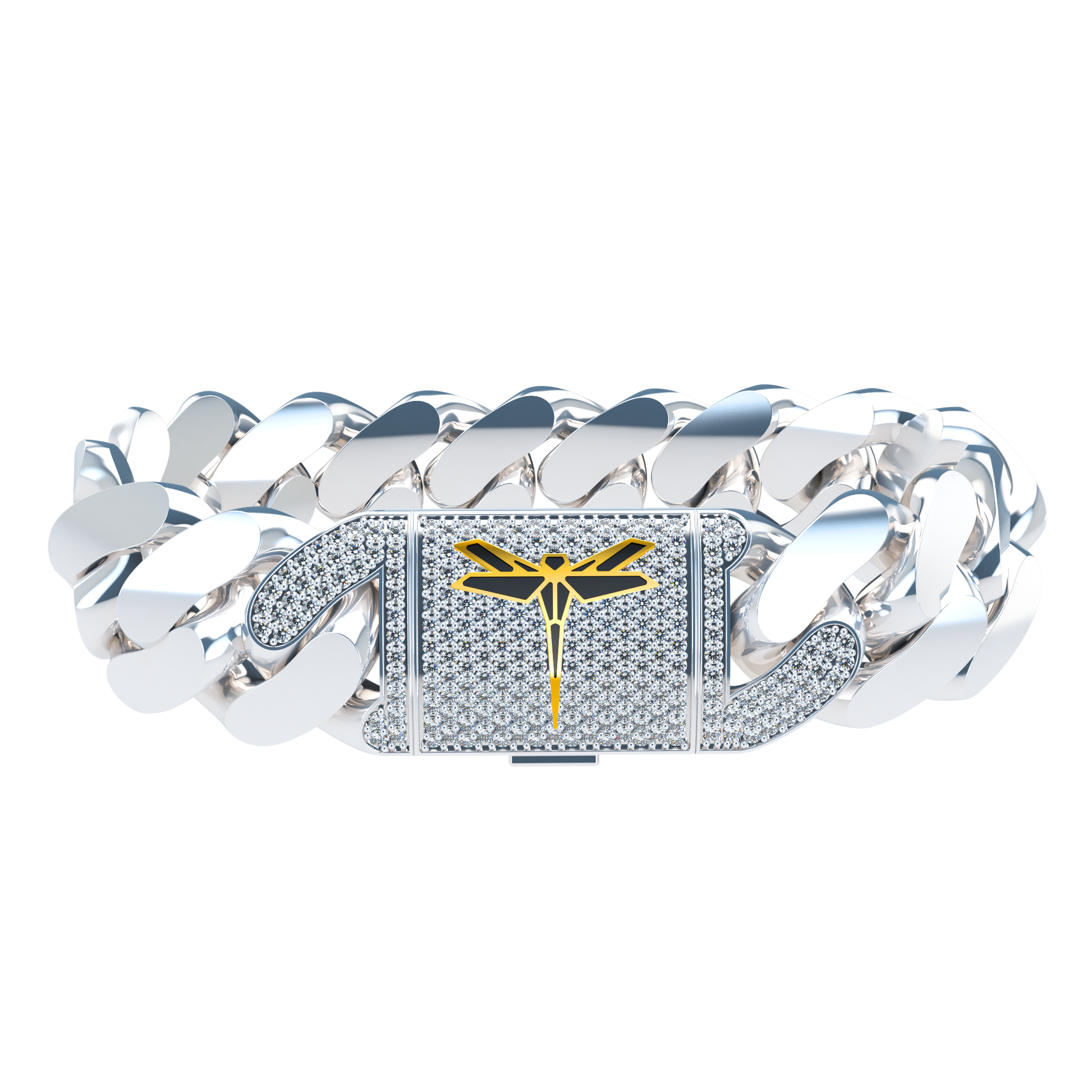 20mm Plain Cuban Link Platinum - ™ Joaillerie VCL