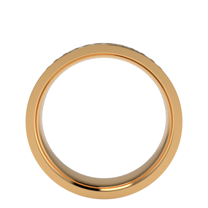 Twisted rope wedding band