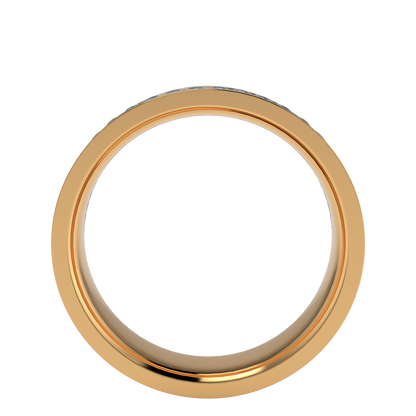 Twisted rope wedding band