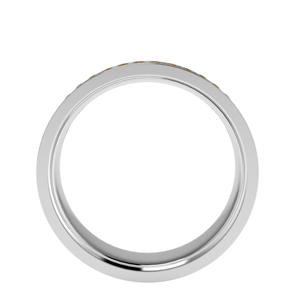 Twisted rope wedding band