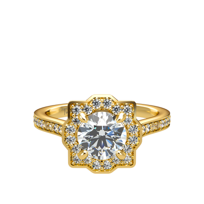 Tara VCL Halo prestige diamond ring