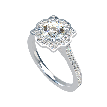 Tara VCL Halo prestige diamond ring