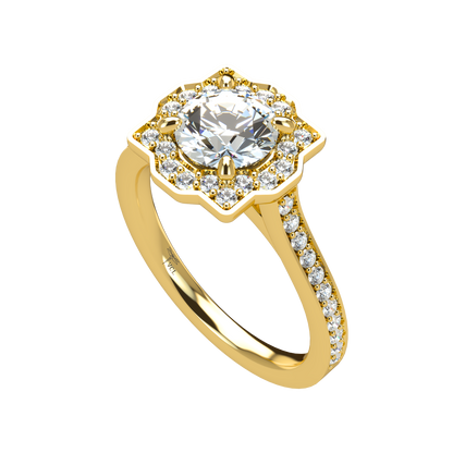 Tara VCL Halo prestige diamond ring