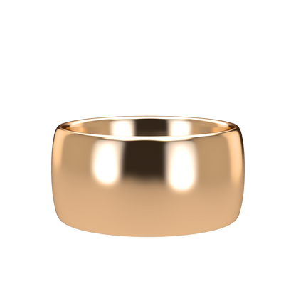 Classic round wedding band wide - 2mm to 11mm