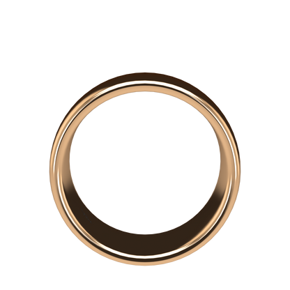 Classic round wedding band wide - 2mm to 11mm