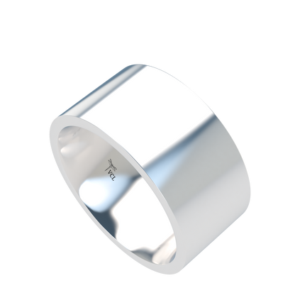 Flat wedding band wide - 2mm to 11mm