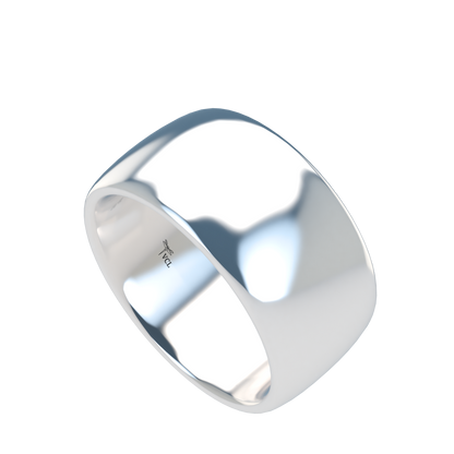 Classic round wedding band wide - 2mm to 11mm