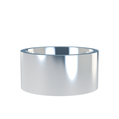 Flat wedding band wide - 2mm to 11mm