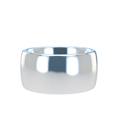 Classic round wedding band wide - 2mm to 11mm