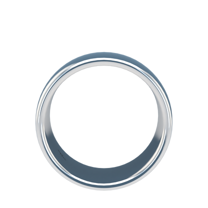 Classic round wedding band wide - 2mm to 11mm