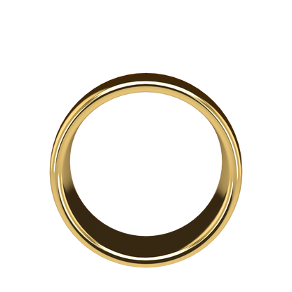 Classic round wedding band wide - 2mm to 11mm
