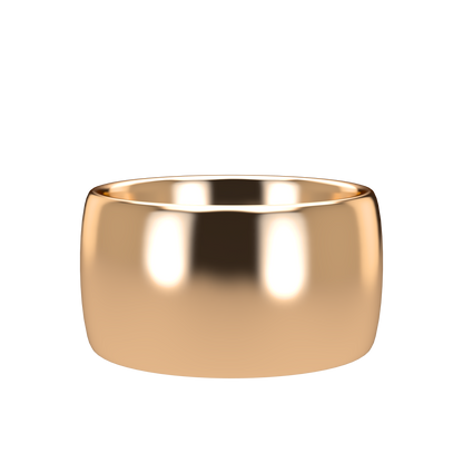 Classic round wedding band wide - 2mm to 11mm