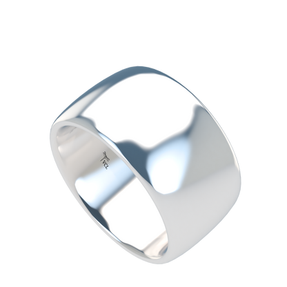Classic round wedding band wide - 2mm to 11mm