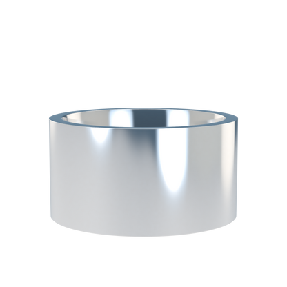 Flat wedding band wide - 2mm to 11mm