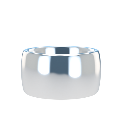 Classic round wedding band wide - 2mm to 11mm