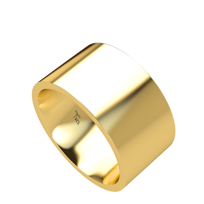 Flat wedding band wide - 2mm to 11mm