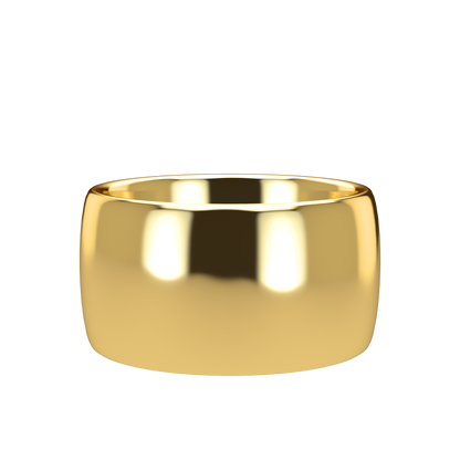 Classic round wedding band wide - 2mm to 11mm