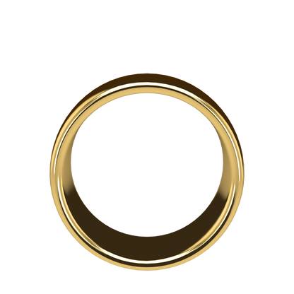 Classic round wedding band wide - 2mm to 11mm
