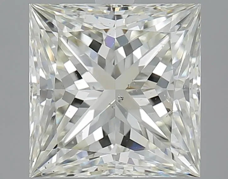 2.50ct Princess Natural Diamond (Colour J, Clarity SI1, Cut EX, IGI Certified)