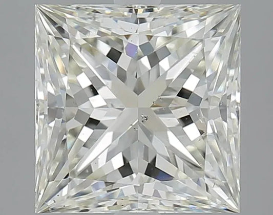 2.50ct Princess Natural Diamond (Colour J, Clarity SI1, Cut EX, IGI Certified)