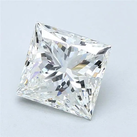 2.81ct Princess Natural Diamond (Colour H, Clarity VS2, Cut EX, GIA Certified)