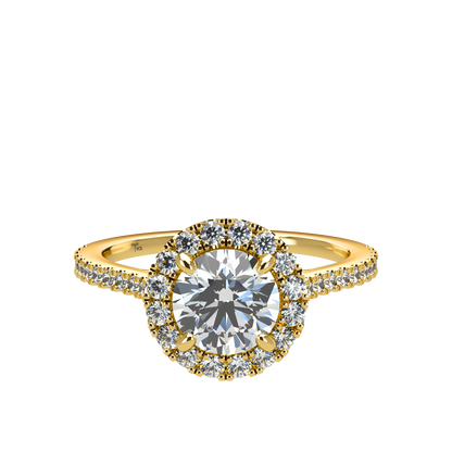 Libellule VCL Halo prestige diamond ring